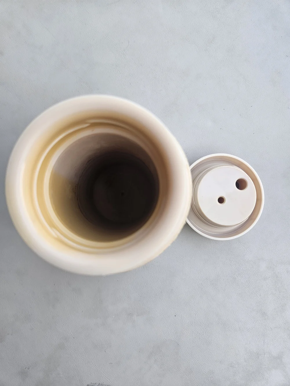 Vintage PacMan Travel Mug - Yellow and Brown